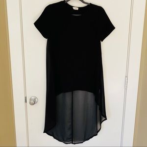 BLACK high low top